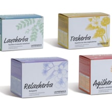 La Pirenaica - Infusiones Línea Herba. Art Direction, Br, ing, Identit, Graphic Design, and Product Design project by Joan Pacheco Cairó - 10.22.2014