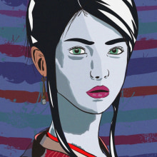 Ilustración Geisha. Ilustração tradicional, e Design gráfico projeto de Gonzalo Martín Elola - 25.10.2014