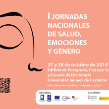 Cartelería Jornadas de Salud, Emociones y Género. Un projet de Design graphique de Pilar Escribano - 26.10.2014