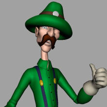 Luigi character Rig Animation in Autodesk Maya. Design, Ilustração tradicional, Motion Graphics, Cinema, Vídeo e TV, 3D, Animação, Design de personagens, Design de jogos, Design gráfico, e Multimídia projeto de Ferran Lavado - 26.10.2014