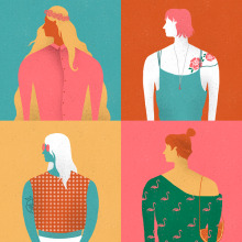 Women from now. Ilustração tradicional, e Design gráfico projeto de David van der Veen - 27.10.2014