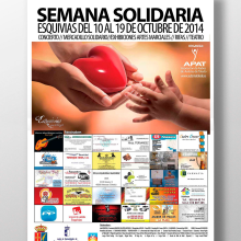 Cartel SEMANA SOLIDARIA APAT. Br, ing, Identit, and Graphic Design project by Miguel Mart - 10.27.2014