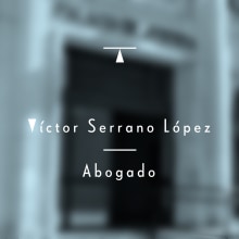 Víctor Serrano - Abogado. Design, Br, ing e Identidade, e Design gráfico projeto de Pedro Luis Alba - 30.04.2014