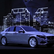 Videomapping Mercedes. Motion Graphics, Installations, Film, Video, TV, and Animation project by Sergi Esgleas - 10.29.2014