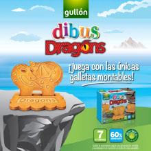 Gullón. PLV lanzamiento Dibus Dragons. Un proyecto de Diseño, Ilustración tradicional, Dirección de arte y Diseño gráfico de Patricia Berthier - 30.06.2014