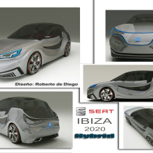 Seat ibiza Concept car. Design, 3D, e Design de automóveis projeto de robdi3d - 29.10.2014
