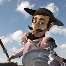 Don Quijote 3d. . Un proyecto de 3D y Animación de Eduardo Alvarez - 29.10.2014