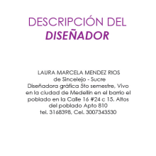 inf. personal . Graphic Design project by Laura Méndez - 11.04.2014