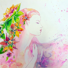 Flowers. Een project van Traditionele illustratie y  Beeldende kunst van Marta Casals Juanola - 05.11.2014