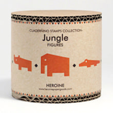 Jungle stamps set. Un proyecto de Ilustración, Diseño de juegos y Packaging de Heroine Studio - 05.11.2014