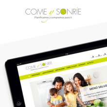Come y Sonríe. Design gráfico, e Desenvolvimento Web projeto de Ester Vives Invernon - 05.11.2014