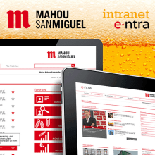 Intranet Grupo Mahou-San Miguel. UX / UI, e Web Design projeto de Roberto Martín - 06.11.2014