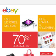 Front-end Newsletters eBay. Web Development project by Irene Creative Code - 11.07.2014