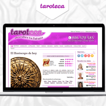 Front-end Taroteca. Un proyecto de Desarrollo Web de Irene Creative Code - 06.11.2014