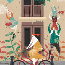 Historias del Carmen. Ilustração tradicional, e Design gráfico projeto de David van der Veen - 08.11.2014