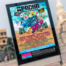 Pacha Group - SummerFest 2012. Design, Advertising, Br, ing, Identit, Graphic Design, T, and pograph project by Justin Solà - 11.10.2014