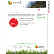 Web desktop para Sara Garrido. Health Coach.. Design, and Web Design project by Luis Hidalgo Sánchez - 04.22.2013