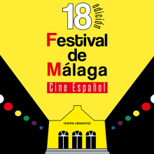 Festival de Málaga de Cine Español 18 edición. Ilustração tradicional, e Design gráfico projeto de Rocio Fernandez Morla - 08.09.2014