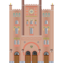 Puerta del Este / The East Gate. Ilustração tradicional projeto de Juan Pedro Sánchez Plaza - 20.11.2014