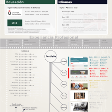 Visual Curriculum Vitae . Un progetto di Informatica, Graphic design, Web design e Web development di Ivan H. - 21.11.2014
