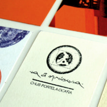 tarjetas personales. Een project van Traditionele illustratie,  Br, ing en identiteit, Craft, Grafisch ontwerp y Kalligrafie van Chus Portela Ocaña - 16.05.2012