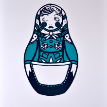 Matrioshka. Un proyecto de Ilustración tradicional y Serigrafía de Ainara Santiago Langarika - 26.11.2014