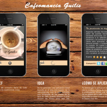 App Cafeomancia-Café Guilis. Publicidade projeto de Clara Escutia López - 09.07.2014