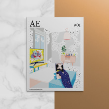 AE mag issue#1. Direção de arte, Design editorial, e Design gráfico projeto de Pablo Abad - 03.12.2014