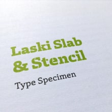 Laski Slab & Stencil. Especimen. Design, T, and pograph project by Paula Mastrangelo - 09.07.2014