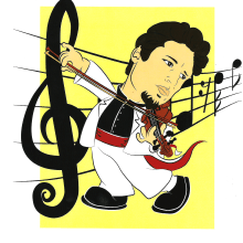 Mi pequeño gran violinista. Traditional illustration project by Saray González Martínez - 12.10.2014