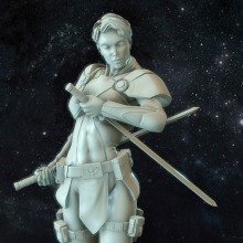 Bianca, Fallen Frontiers Hero. Un proyecto de 3D, Diseño de personajes y Escultura de David Fernández Barruz - 10.12.2014