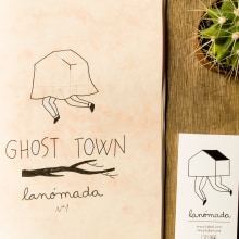 GHOST TOWN ~ fanzine. Traditional illustration, and Editorial Design project by "lanómada" - 12.11.2014