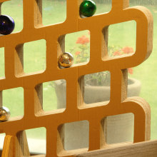 Mampara fabricada de Cartón. Un proyecto de Diseño y creación de muebles					 de luis altuzar - 12.12.2014