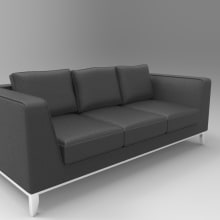 3d Sofa. Design, 3D, Furniture Design, Making, Interior Design, and Product Design project by Hayk Gasparyan - 12.13.2014