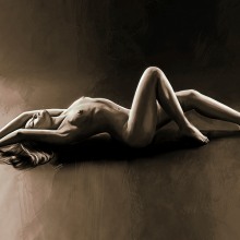 Nude beauty illustration. Un proyecto de Ilustración tradicional de Marta Rodriguez - 14.12.2014