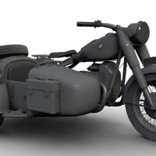 BMW R/71 3D Model. Un proyecto de Diseño y 3D de Enrique Matías Gómez - 14.12.2014