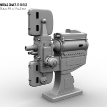 Kino Machine 3D Model. Un proyecto de 3D de Enrique Matías Gómez - 14.12.2014