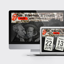 Site gira Rolling Stones. Design, Graphic Design, and Web Design project by Paloma Alcázar Morán - 05.18.2014