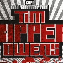 TIM RIPPER OWENS | poster + ticket + pase + pantallas. Design, Ilustração tradicional, Publicidade, Fotografia, e Design gráfico projeto de alejandro escrich - 15.10.2014