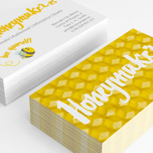 Tarjetas para Honeymaker. Un proyecto de Diseño, Br, ing e Identidad y Diseño gráfico de Aurora Tristán - 16.12.2014