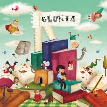 Clunia Librería III. Design, Ilustração tradicional, Design de personagens, Artes plásticas, e Pintura projeto de Laura Cortés - 17.12.2014