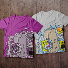 Ilustración de camisetas. Un proyecto de Diseño, Ilustración tradicional, Diseño de vestuario, Diseño editorial, Diseño y creación de muebles					 de Isaac González - 18.12.2014