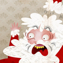 ¡Arriba las manos! Que llega la Navidad. Ilustração tradicional, Design gráfico, e Comic projeto de Daniel Franco Delgado - 21.12.2014