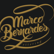 Mi logo Marco Bernardes Lettering. Graphic Design, T, pograph, and Calligraph project by Marco Bernardes - 01.06.2014