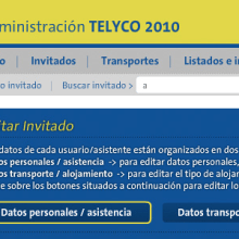 Jornadas TELYCO 2010. Web Design, and Web Development project by Jesús Muiño Conesa - 02.09.2010