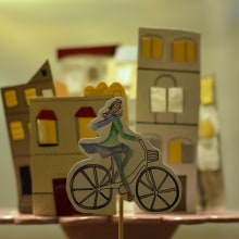 La pequeña ciudad. Un proyecto de Ilustración tradicional, Cine, vídeo, televisión y Collage de Isabel Ruiz De Casas - 28.12.2014