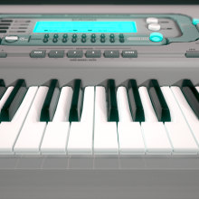 CASIO WK-3000 Keyboard. 3D project by Juan Ródenas Domercq - 11.09.2014