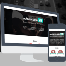 Autoescuela VIP - Responsive Web Design. UX / UI, and Web Design project by Laura Belore - 01.01.2015