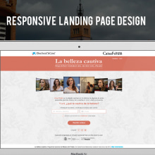 Responsive Landing Page Design. Een project van Webdesign van Laura Belore - 01.01.2015
