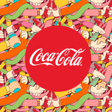 Diseño de patrón para Coca Cola. Pattern Design.. Design, Traditional illustration, and Art Direction project by Óscar Lloréns - 07.13.2014